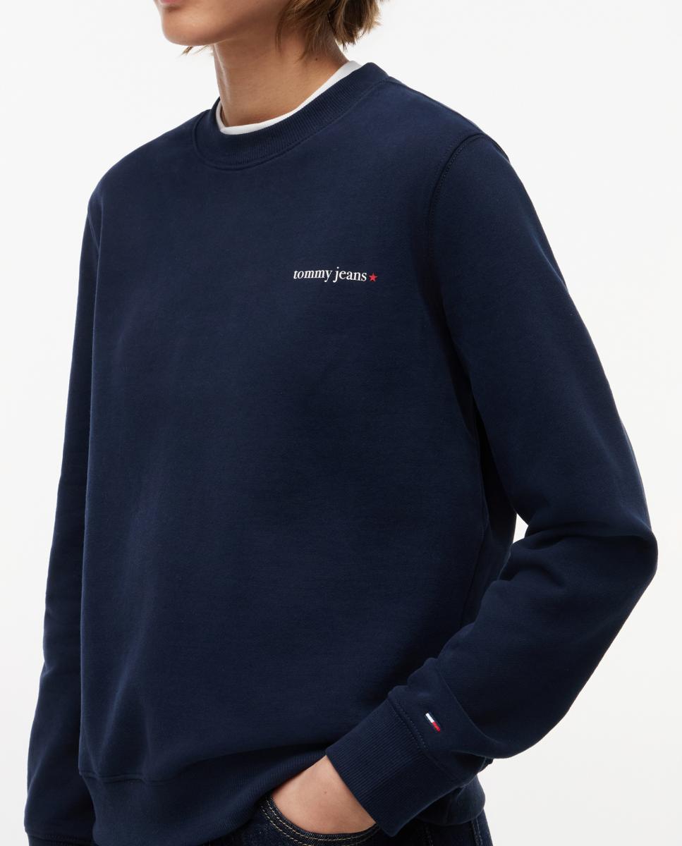 Sweatshirt com logótipo estampado e fit regular Azul-marinho-2