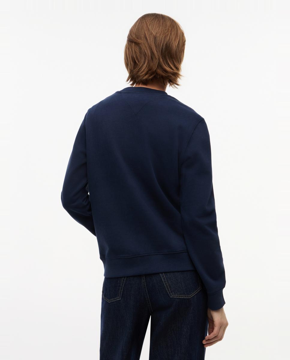 Sweatshirt com logótipo estampado e fit regular Azul-marinho-3