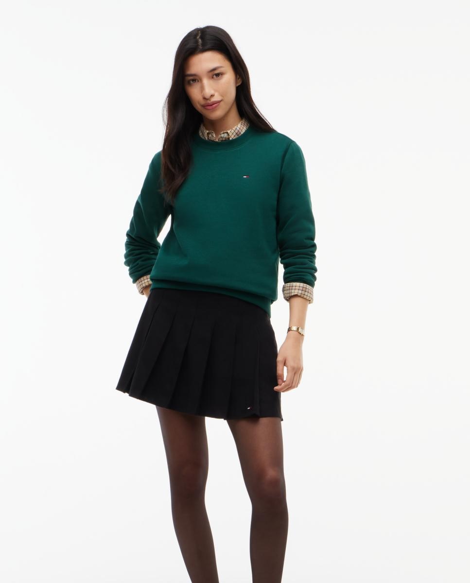 Sweatshirt Denim Essentials Regular Fit Verde-escuro-2