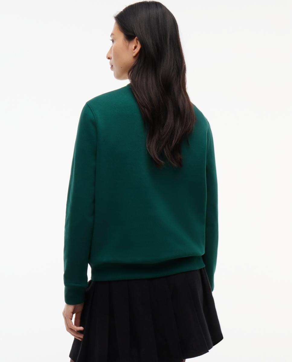 Sweatshirt Denim Essentials Regular Fit Verde-escuro-4