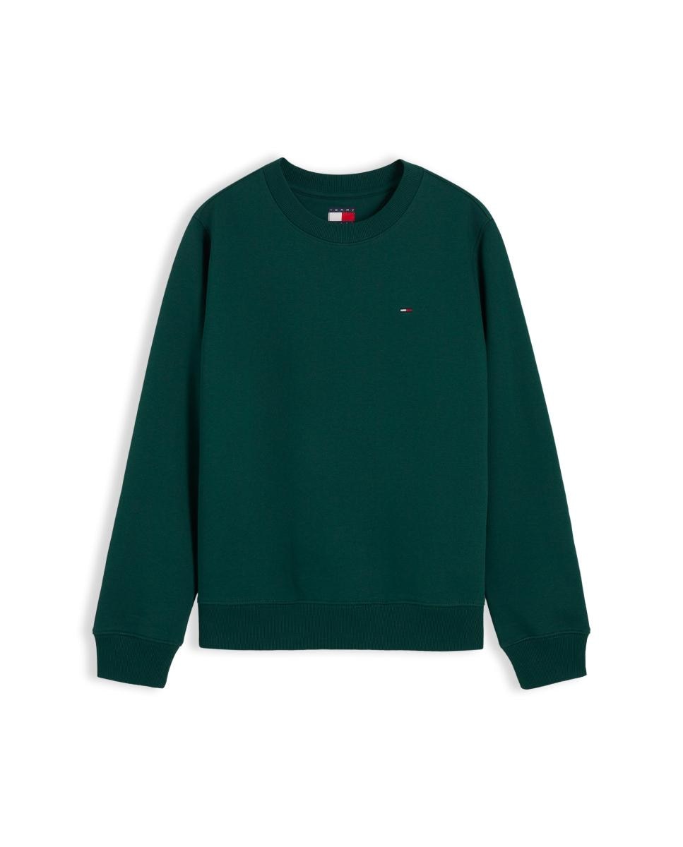 Sweatshirt Denim Essentials Regular Fit Verde-escuro-5