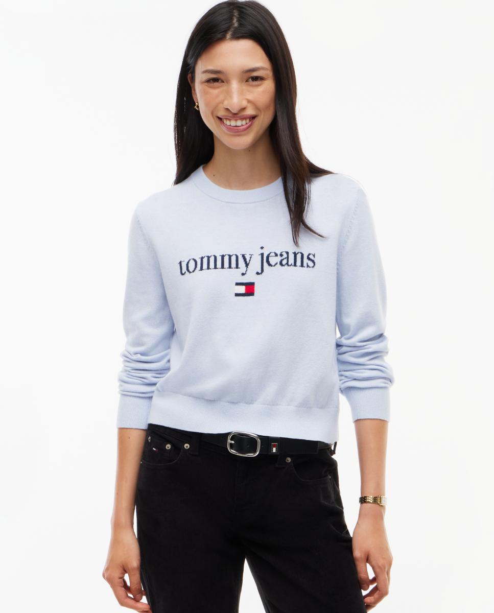 Imagen 0 de Jersey essential logo regular fit de Tommy Jeans Azul claro