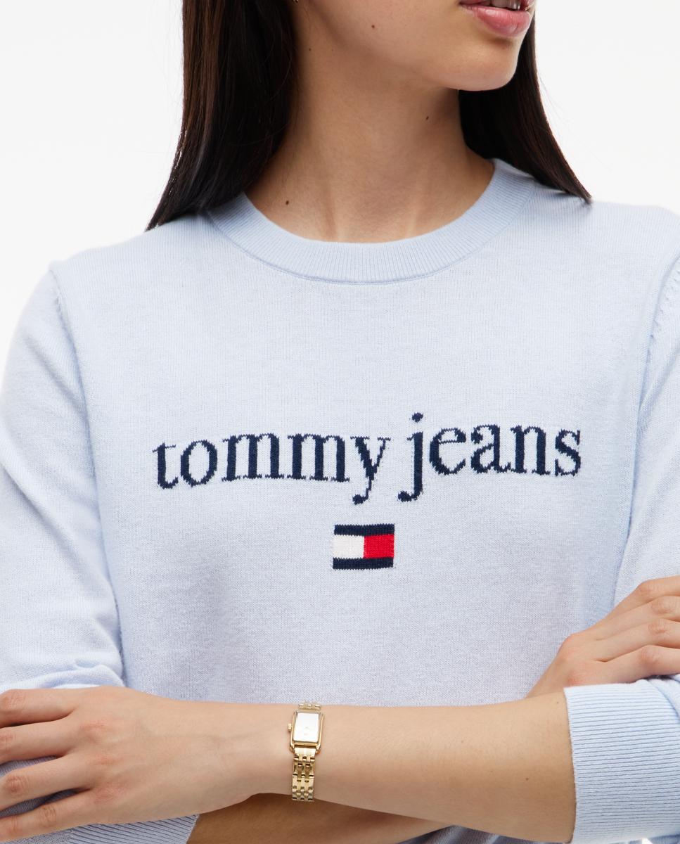 Jersey essential logo regular fit de Tommy Jeans - Azul claro Azul claro-3