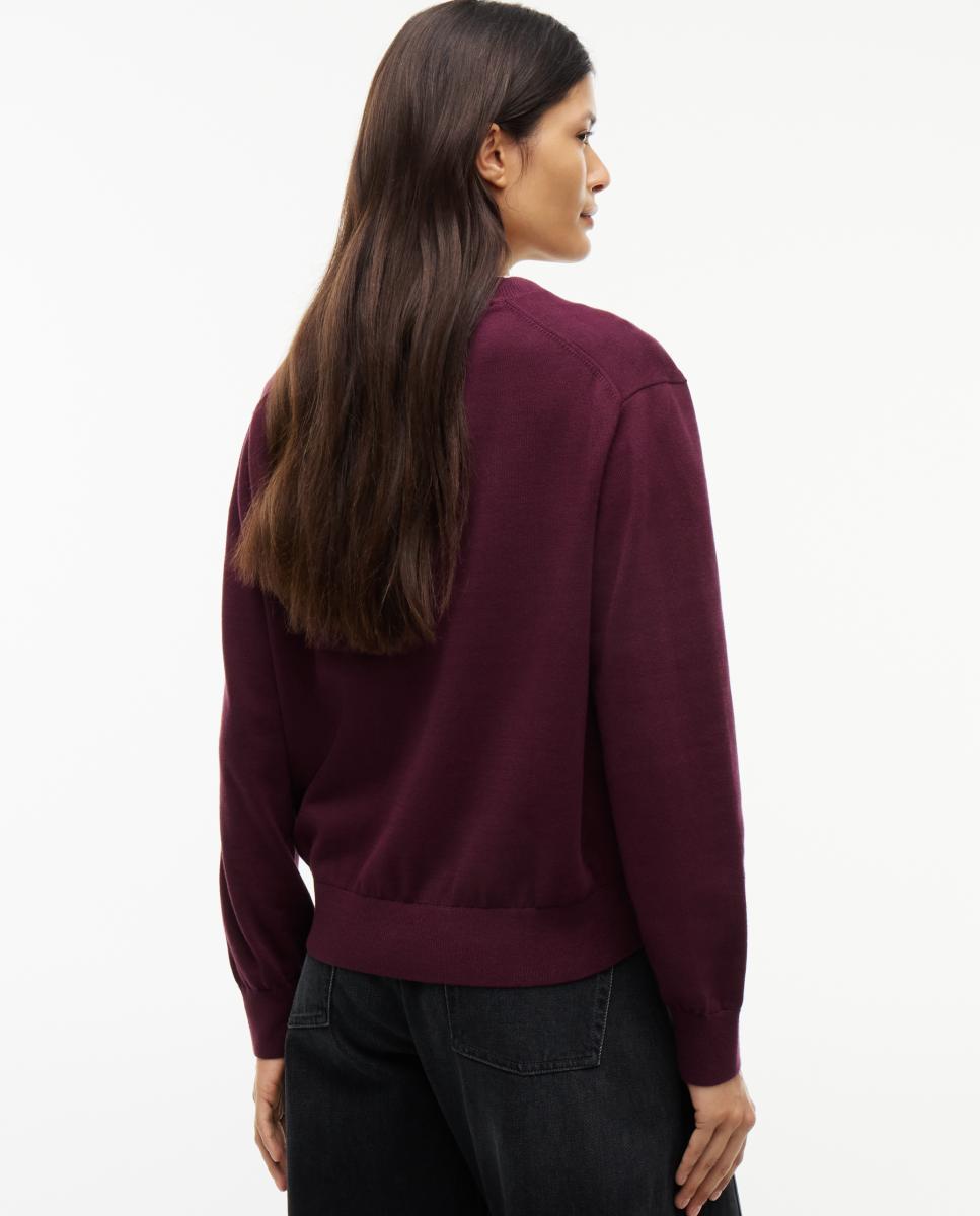 Jersey denim essential boxy fit de Tommy Jeans - Burdeos Burdeos-4