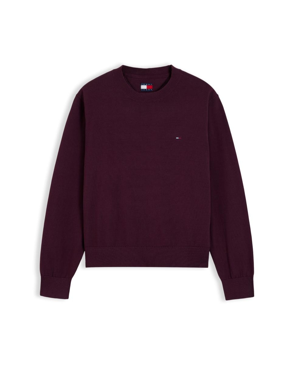 Jersey denim essential boxy fit de Tommy Jeans - Burdeos Burdeos-5