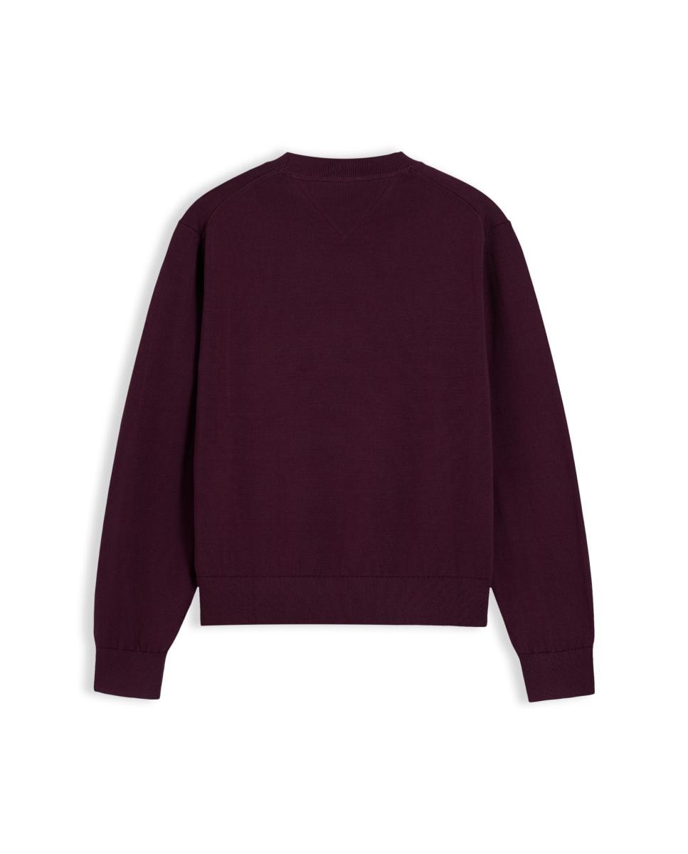 Jersey denim essential boxy fit de Tommy Jeans - Burdeos Burdeos-6