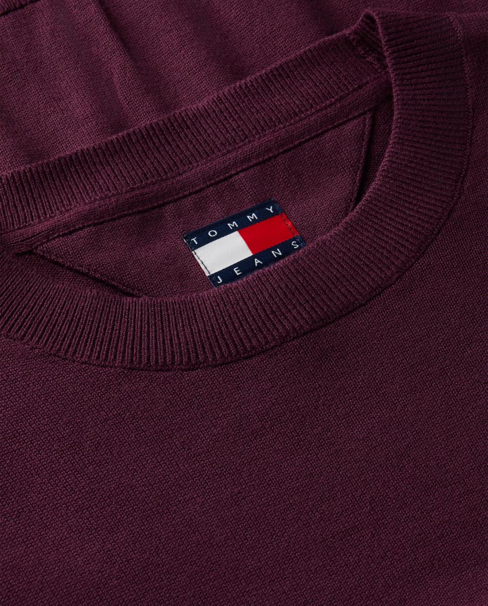 Jersey denim essential boxy fit de Tommy Jeans - Burdeos Burdeos-7