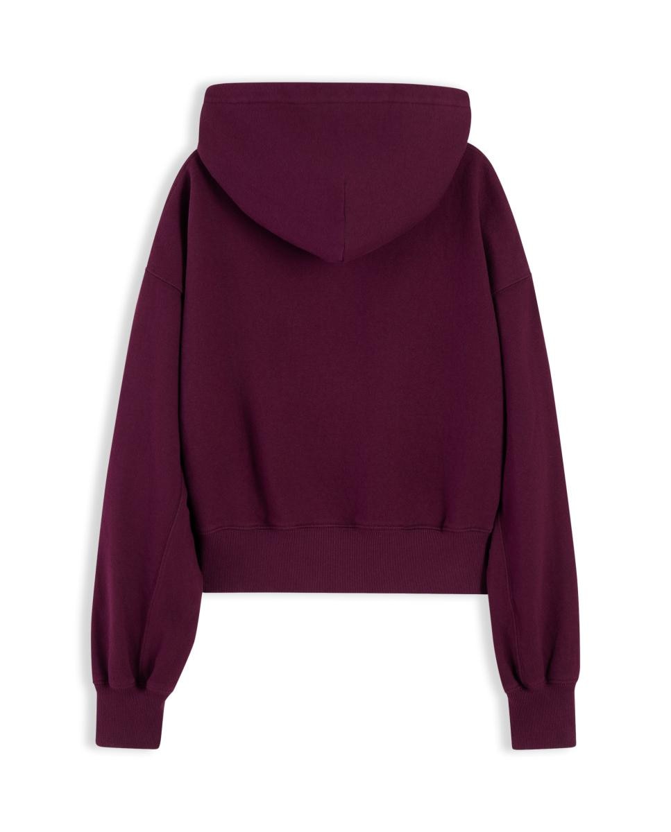 Sweatshirt Varsity Oversize Fit Bordeaux-2