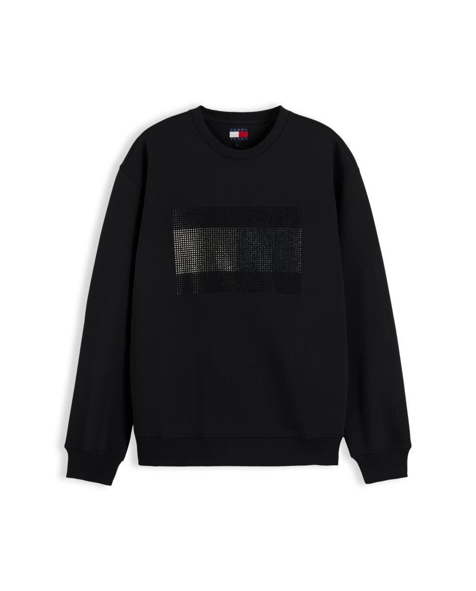 Sweatshirt Festive Oversized Fit Preto-5