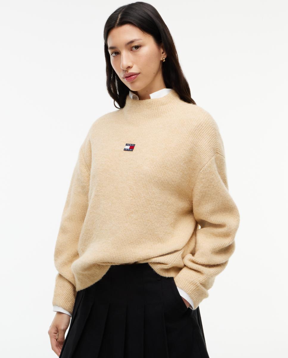 Imagen 0 de Jersey "Badge" relaxed fit de Tommy Jeans Beige