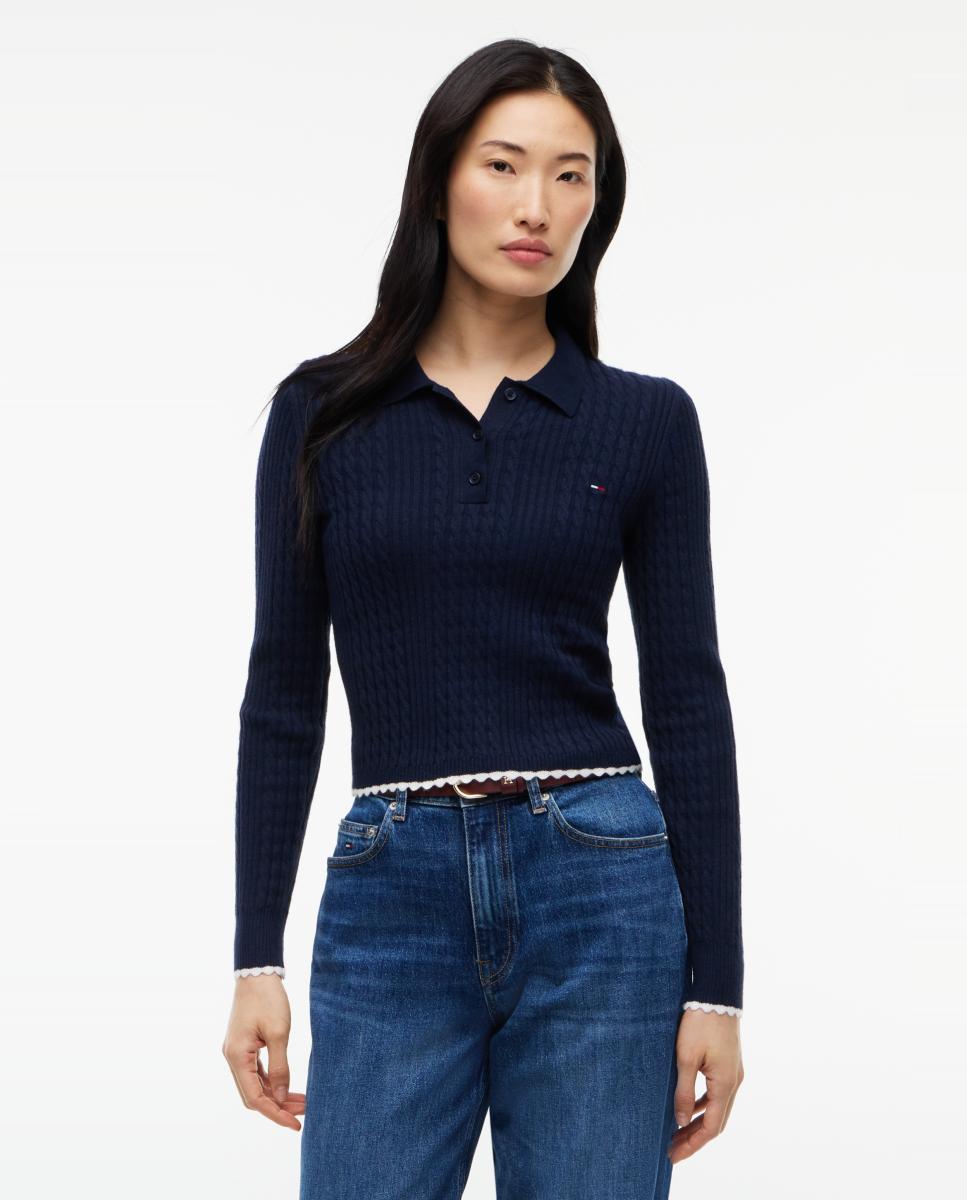 Imagen 0 de Jersey denim essential slim fit de Tommy Jeans Azul marino