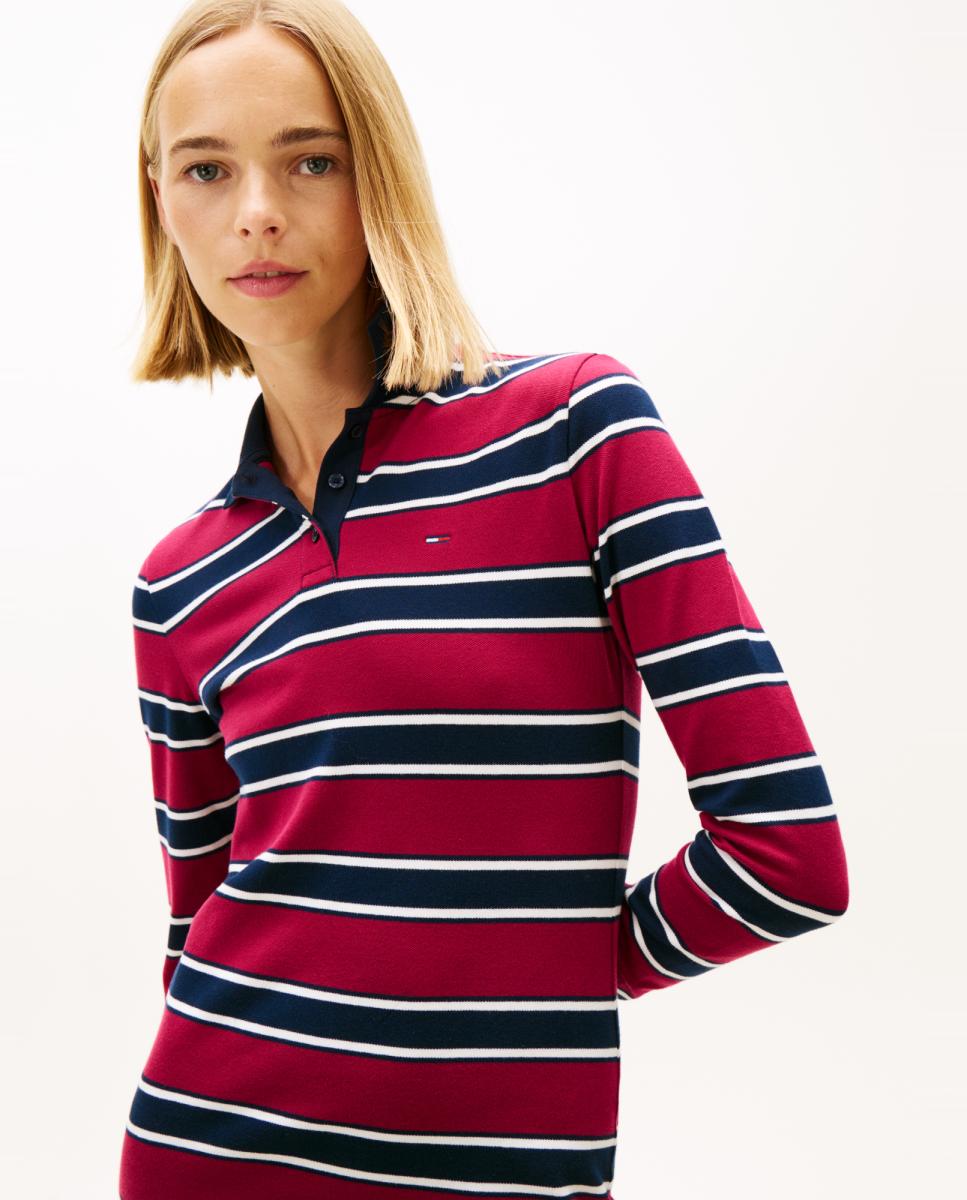 Vestido Tipo Polo Slim Fit Bordeaux-2