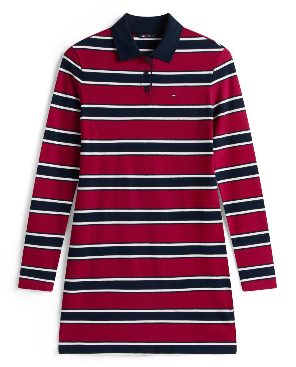 Vestido Tipo Polo Slim Fit Bordeaux-5