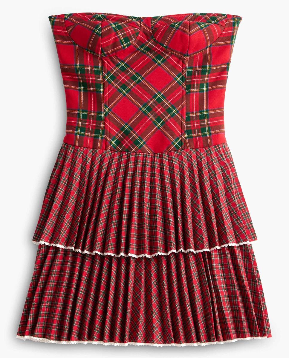 Vestido aos Quadrados Tommy Girl Vermelho-7