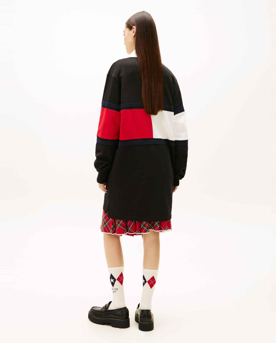 Vestido Oversized Tommy Girl Preto-2