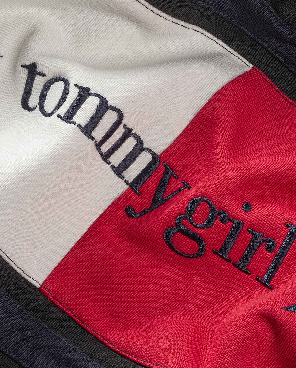 Vestido Oversized Tommy Girl Preto-4
