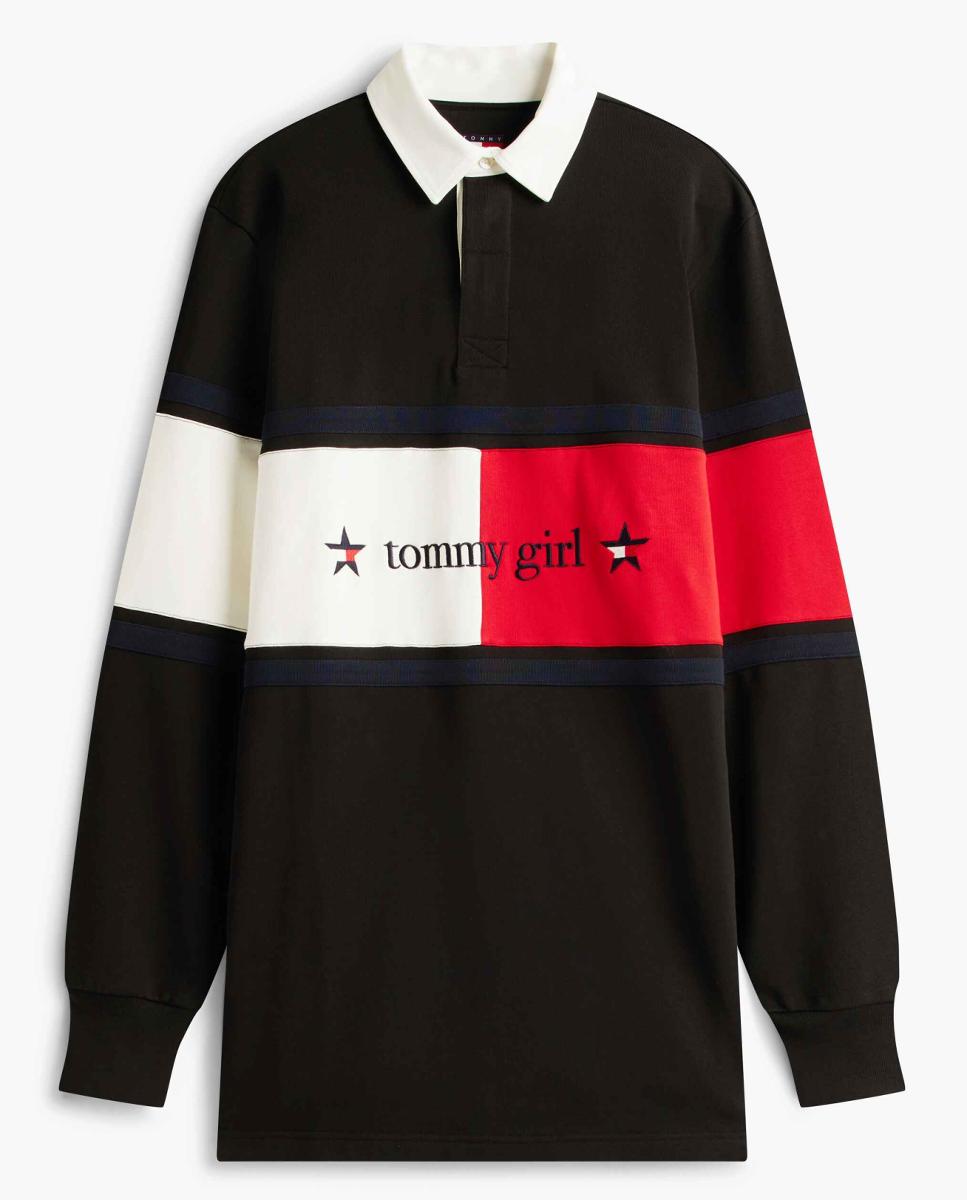 Vestido Oversized Tommy Girl Preto-5