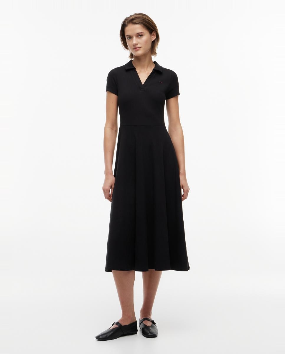 Imagem 0 de Vestido Midi de Silhueta Flare