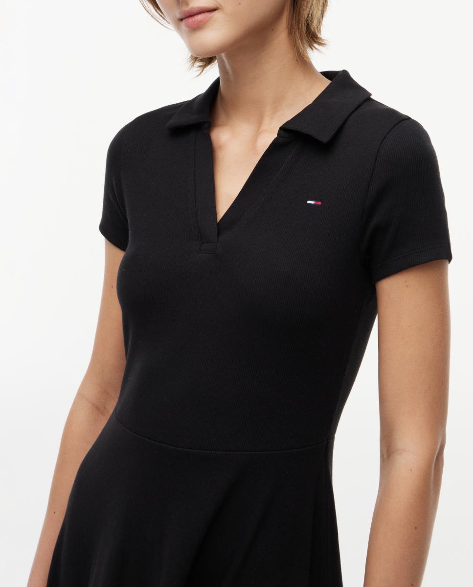 Vestido Midi de Silhueta Flare Preto-3
