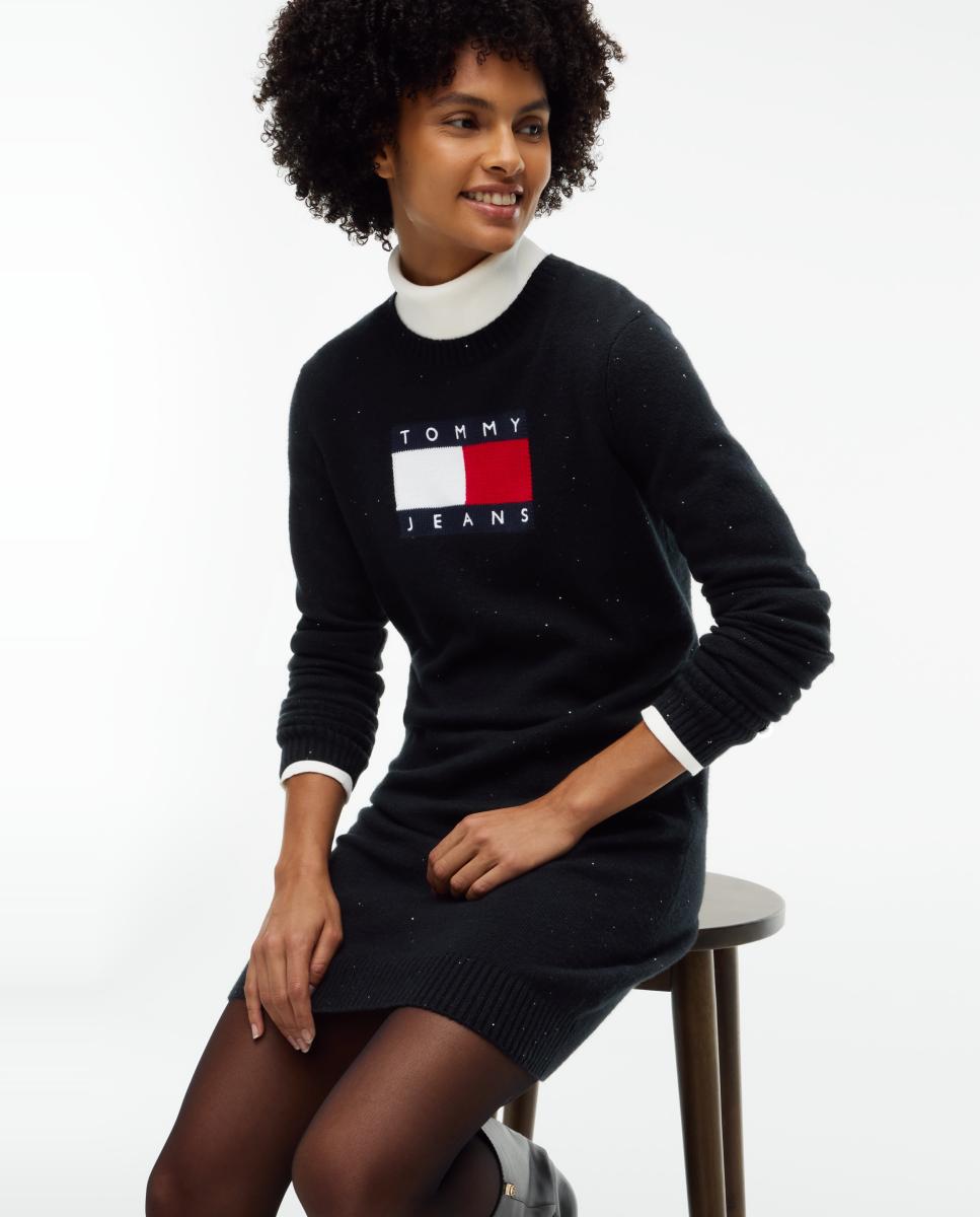 Vestido tipo sweater de Tommy Jeans - Negro Negro-1