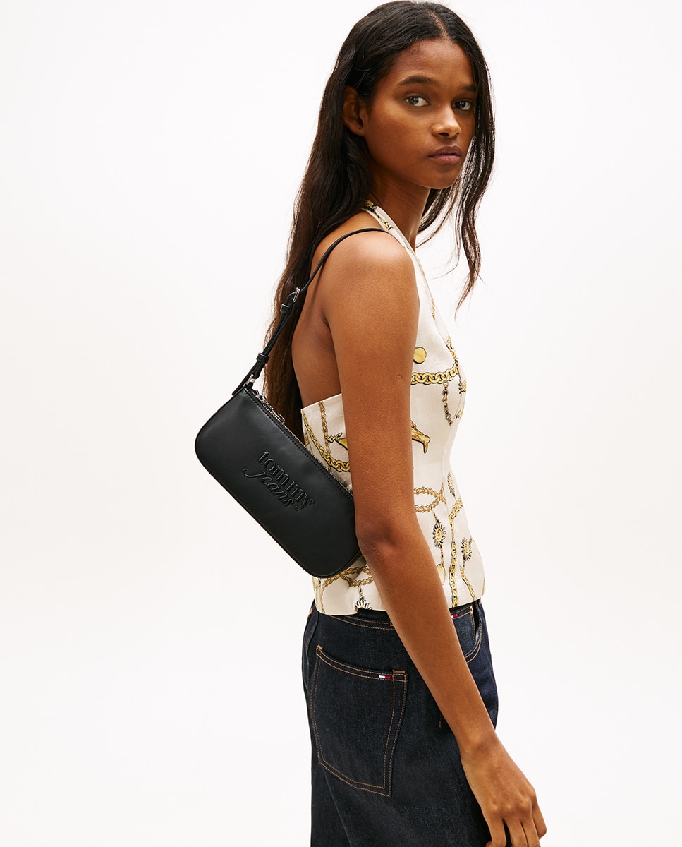Mala Tipo Baguette Preto-2