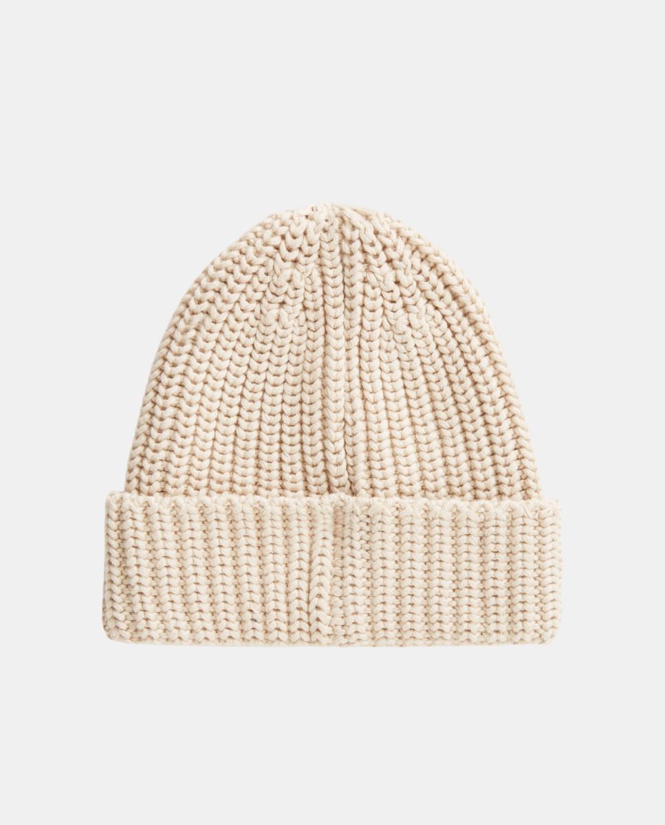 GORRO DE PUNTO Creme-2