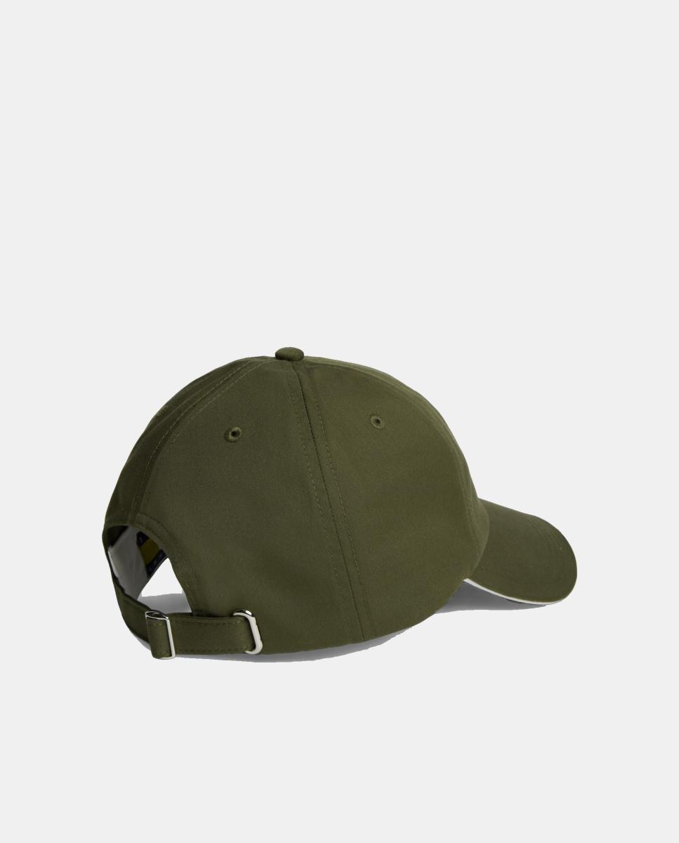 Boné com Logótipo de Estilo Manuscrito Verde-militar-2
