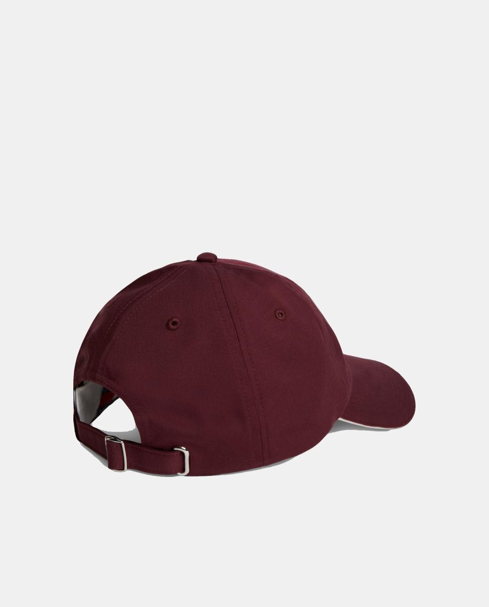 Boné com Logótipo de Estilo Manuscrito Bordeaux-3