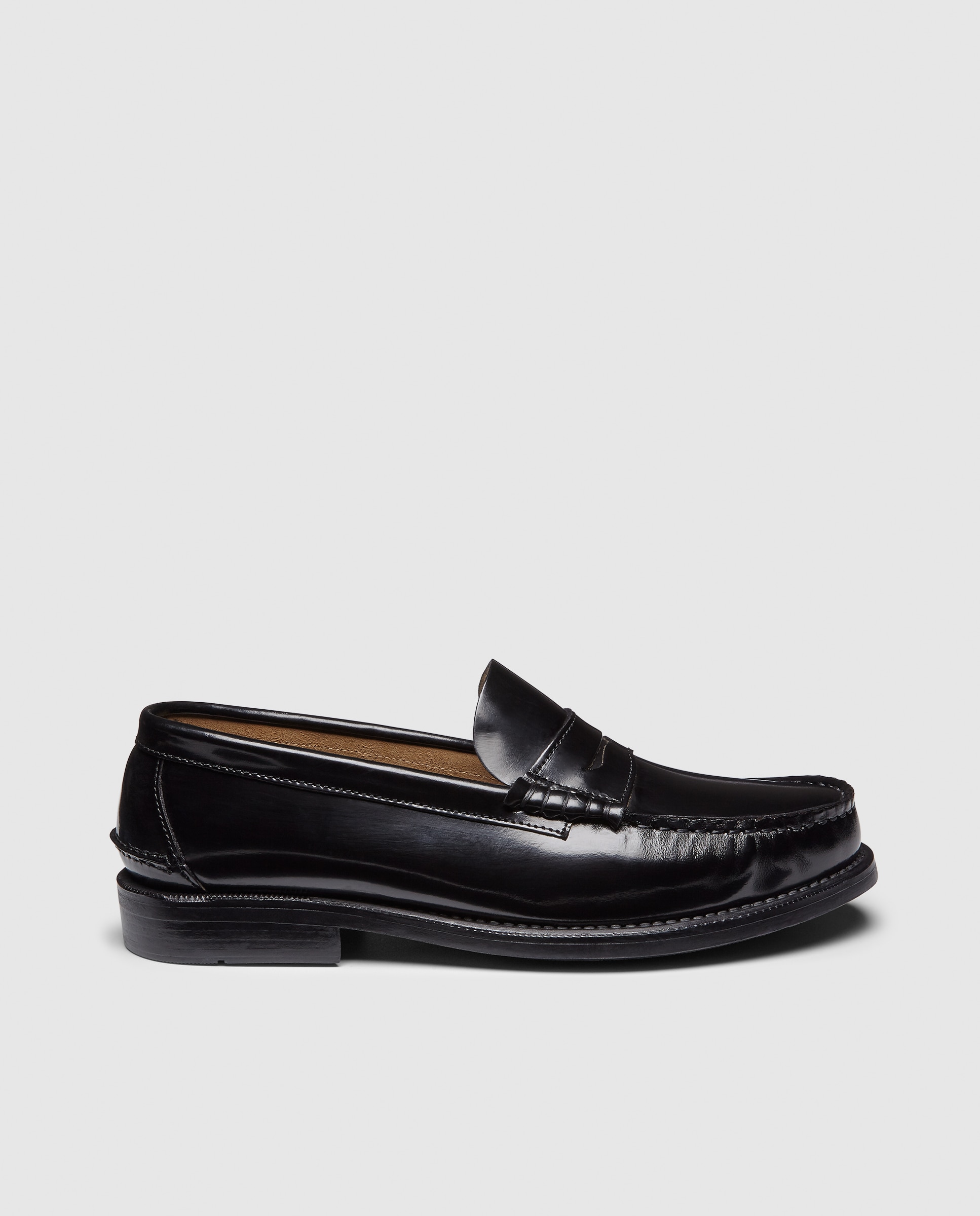 Imagen 0 de Mocasin castellano de hombre de piel florentic con piso de goma
