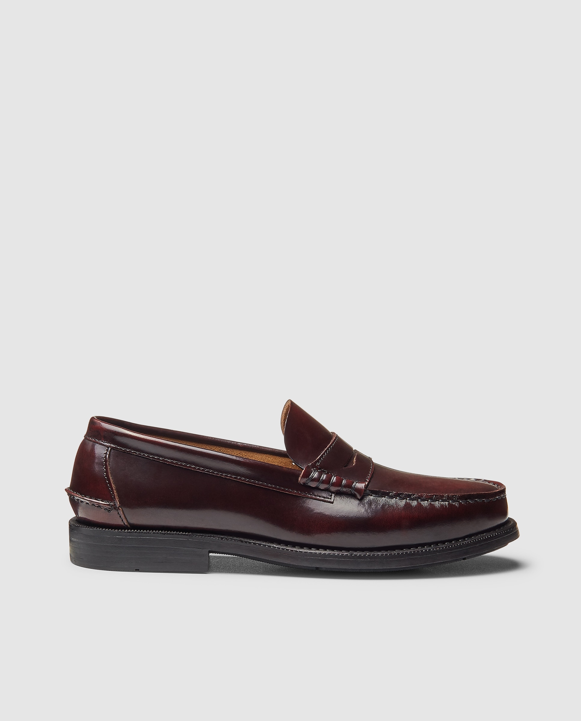 Imagen 0 de Mocasin castellano de hombre de piel florentic con piso de goma