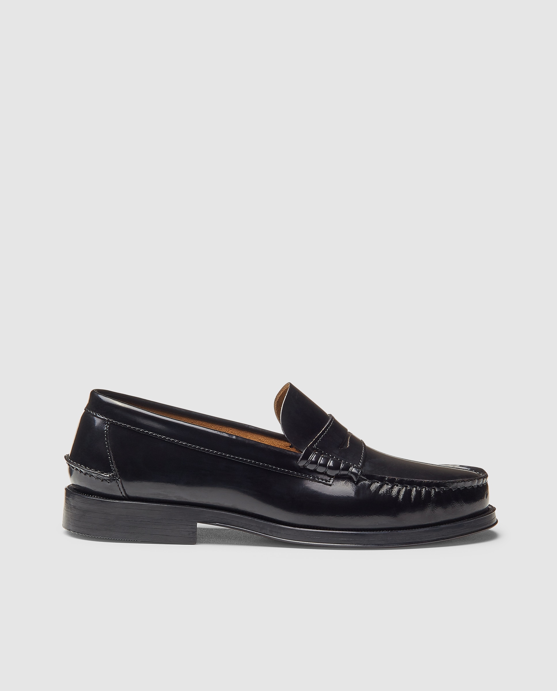Imagen 0 de Mocasin castellano de hombre de piel florentic con piso de cuero