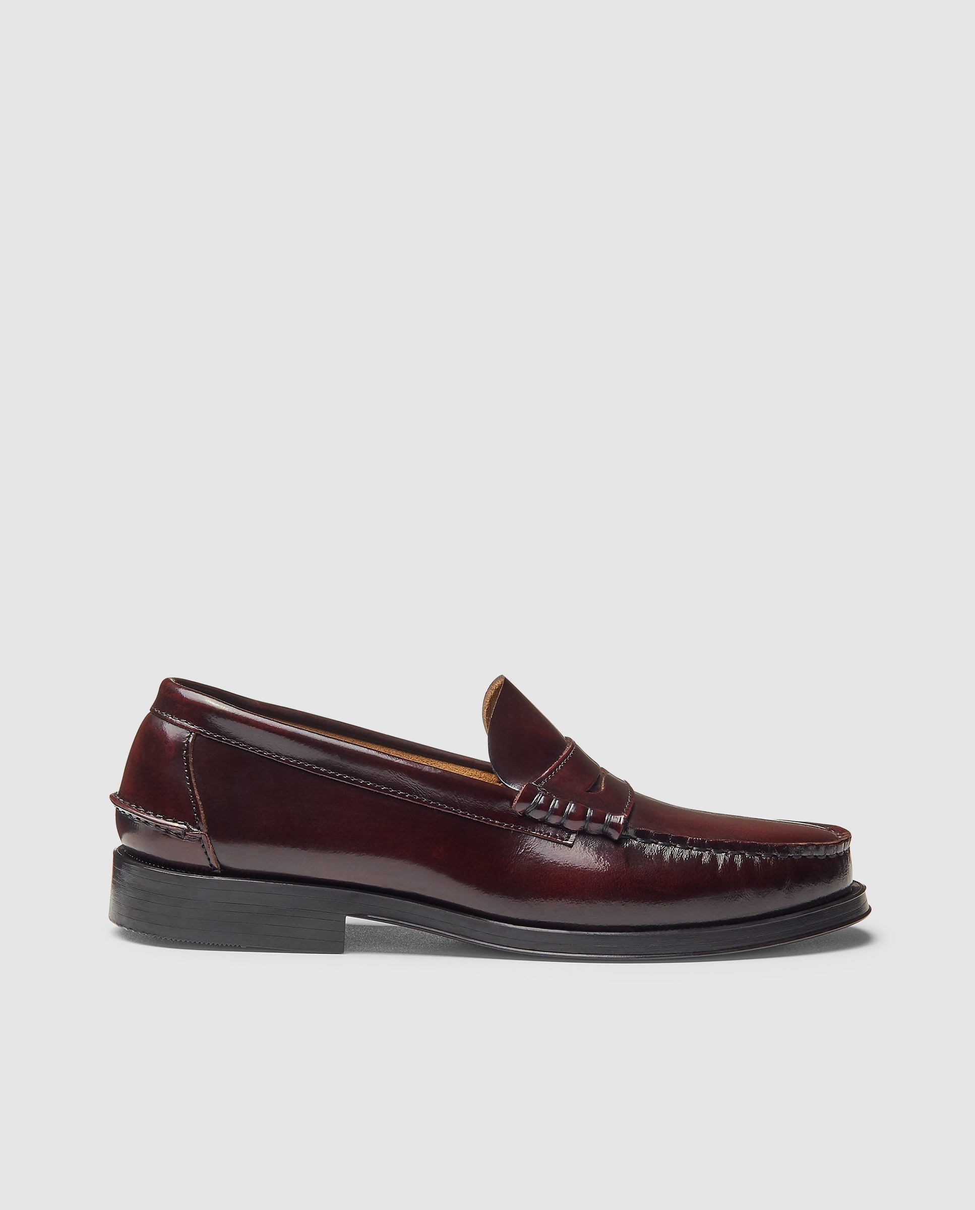 Imagen 0 de Mocasin castellano de hombre de piel florentic con piso de cuero