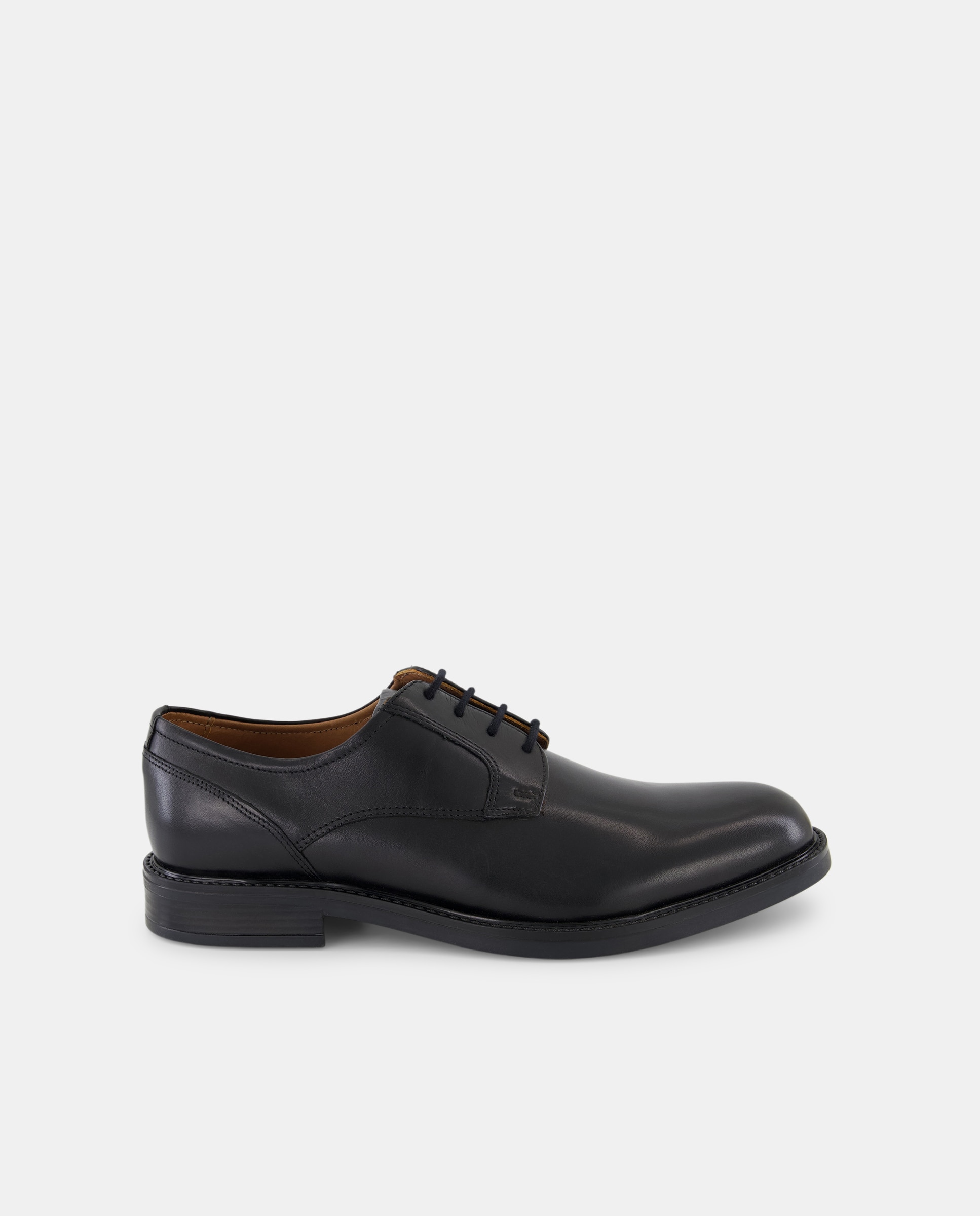 Imagen 0 de Zapato cordones de hombre pala lisa de piel con piso de goma