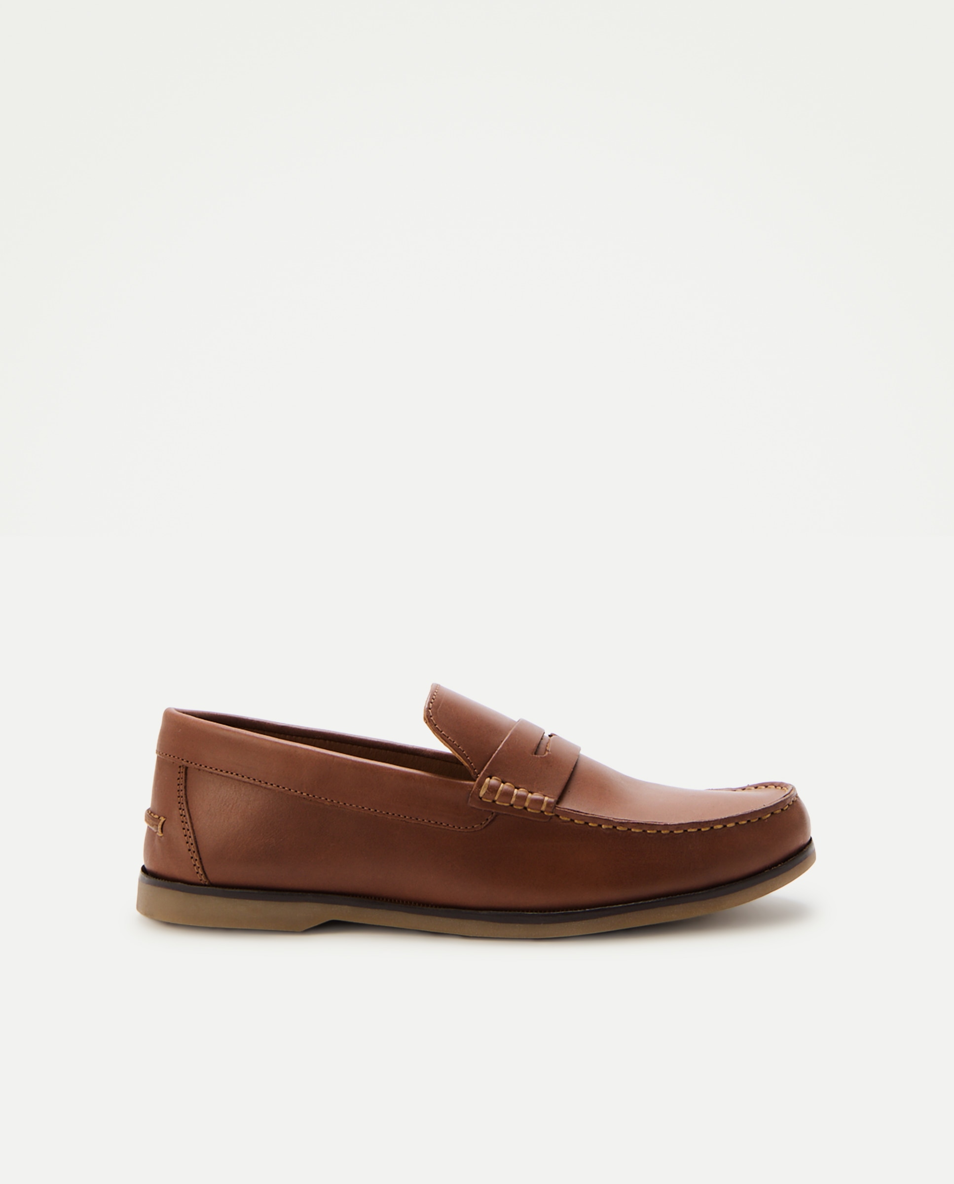 Imagen 0 de Mocasín antifaz de piel con piso de goma