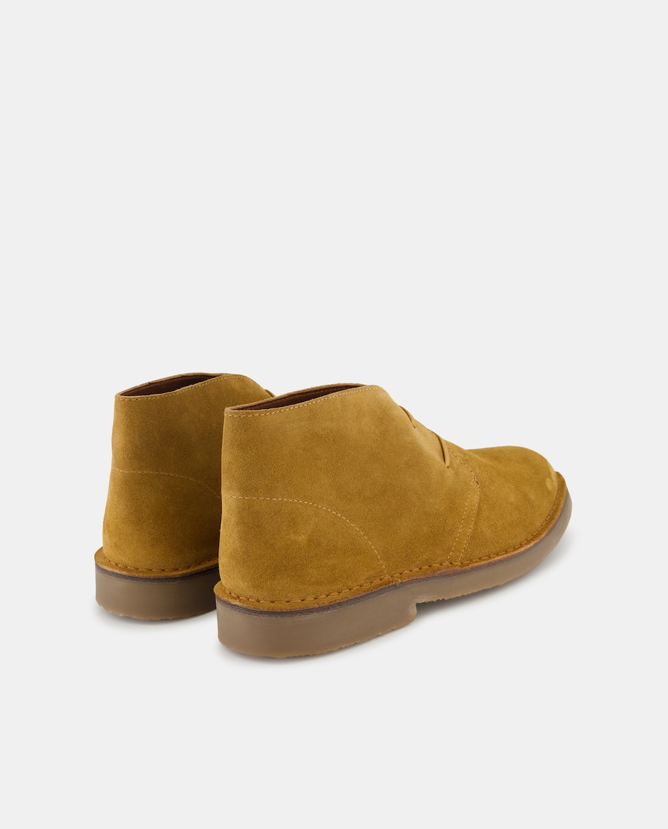 Botin cordones serraje. Marrón oscuro-3