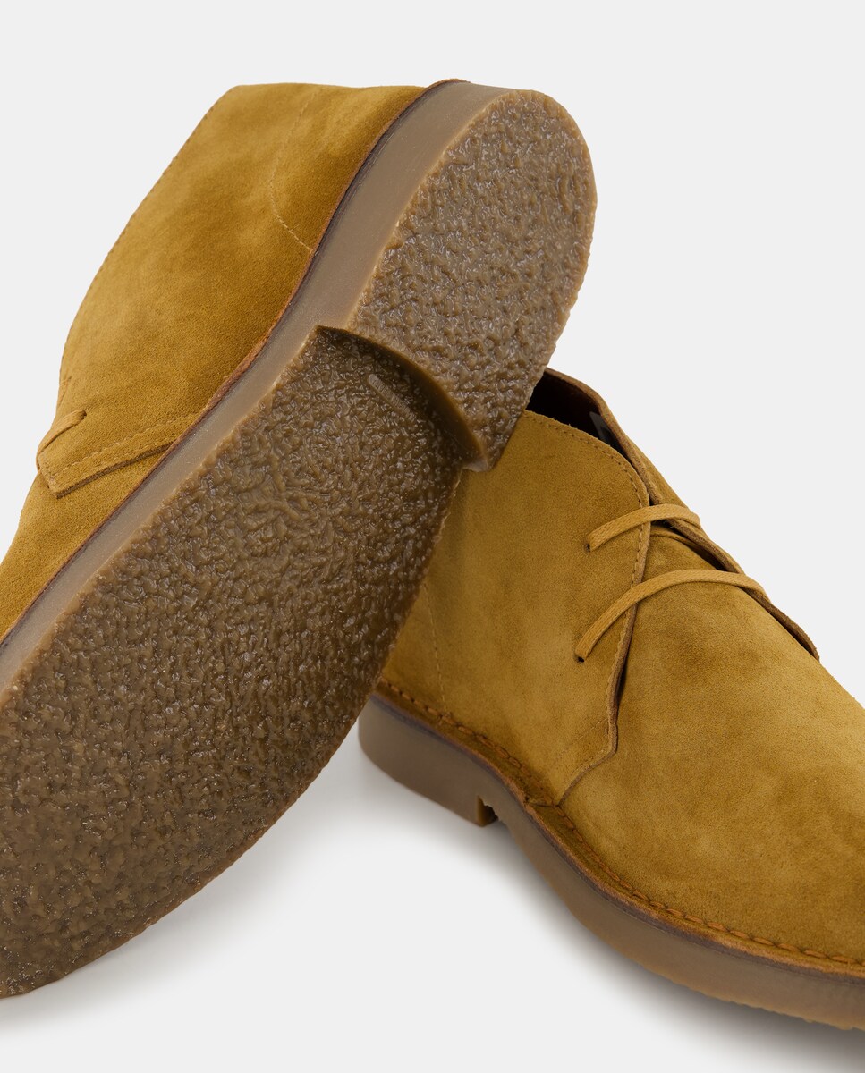 Botin cordones serraje. Marrón oscuro-5