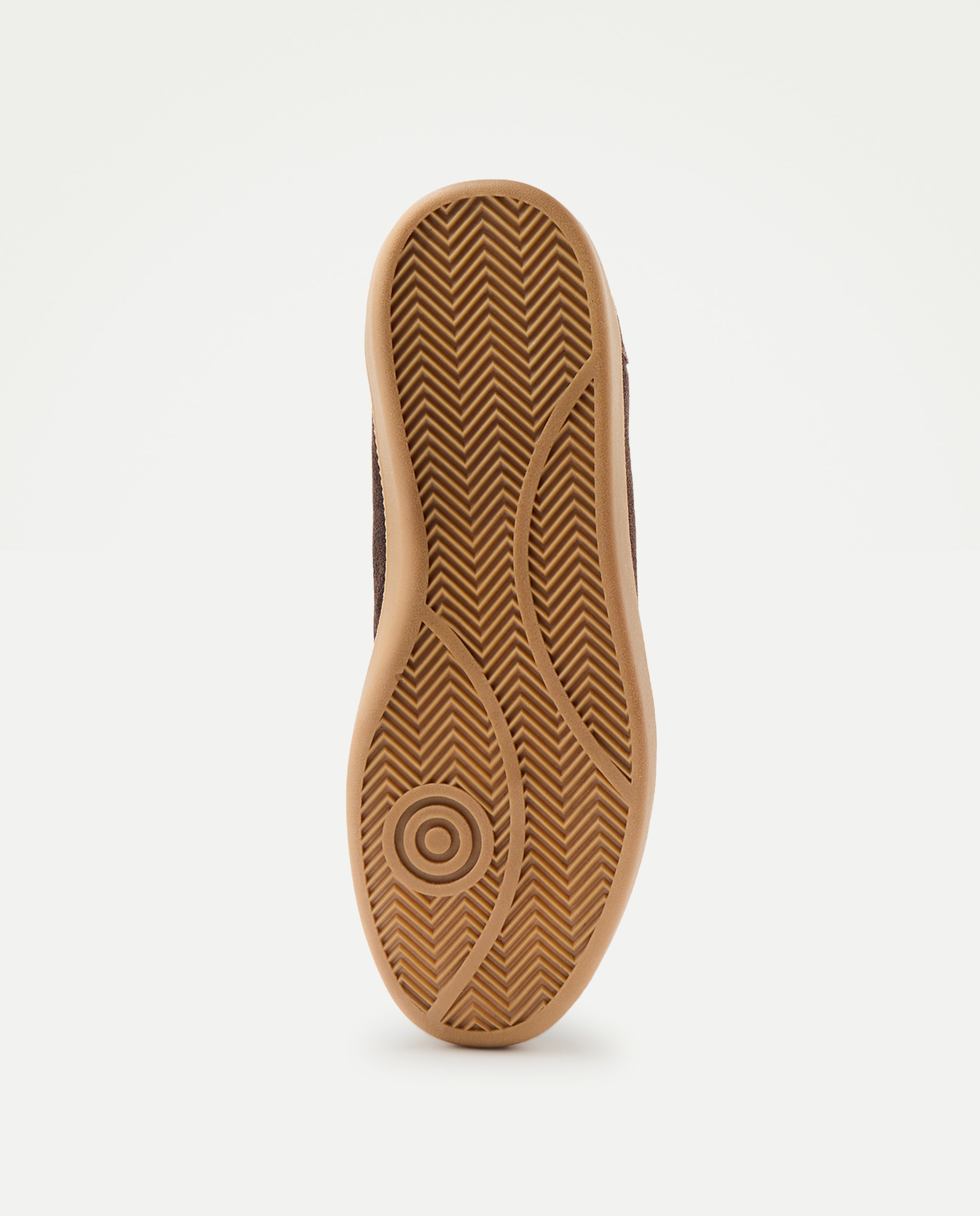 Deportivo cordones de serraje con piso de goma Marrón-6