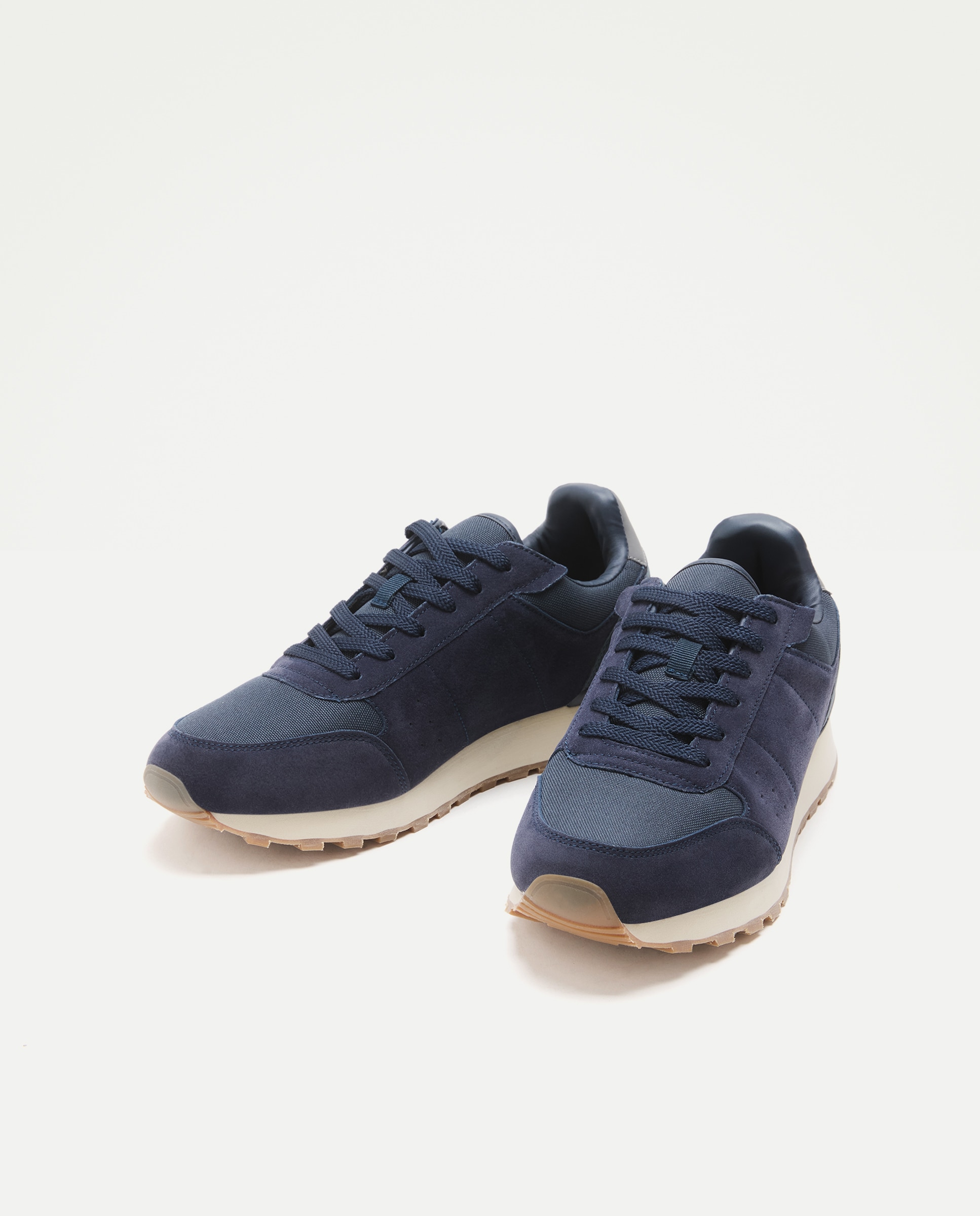 Deportivo cordones con piso de eva y goma Azul marino-2
