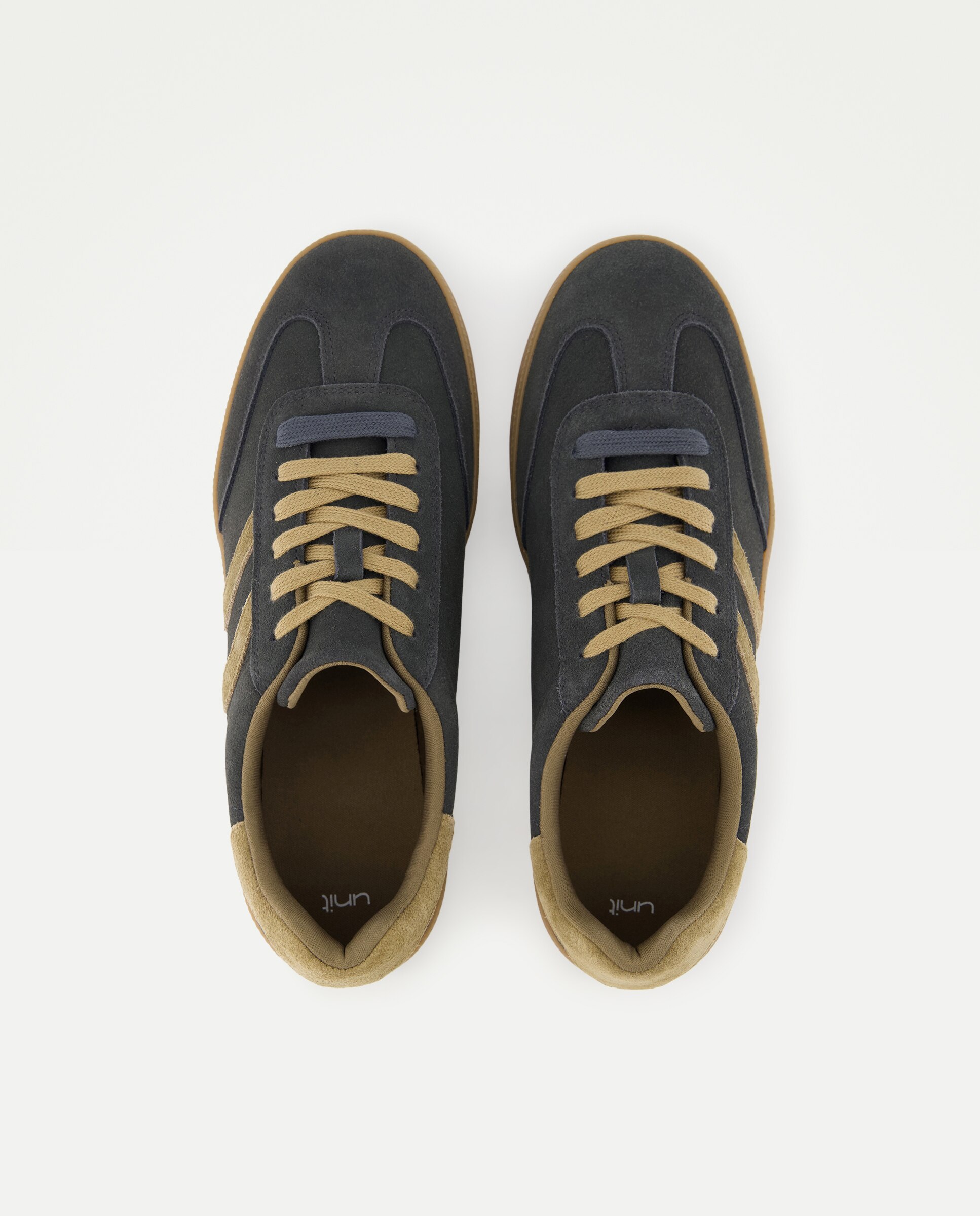 Deportivo de hombre cordones de serraje con piso de goma 820 Gris medio-4
