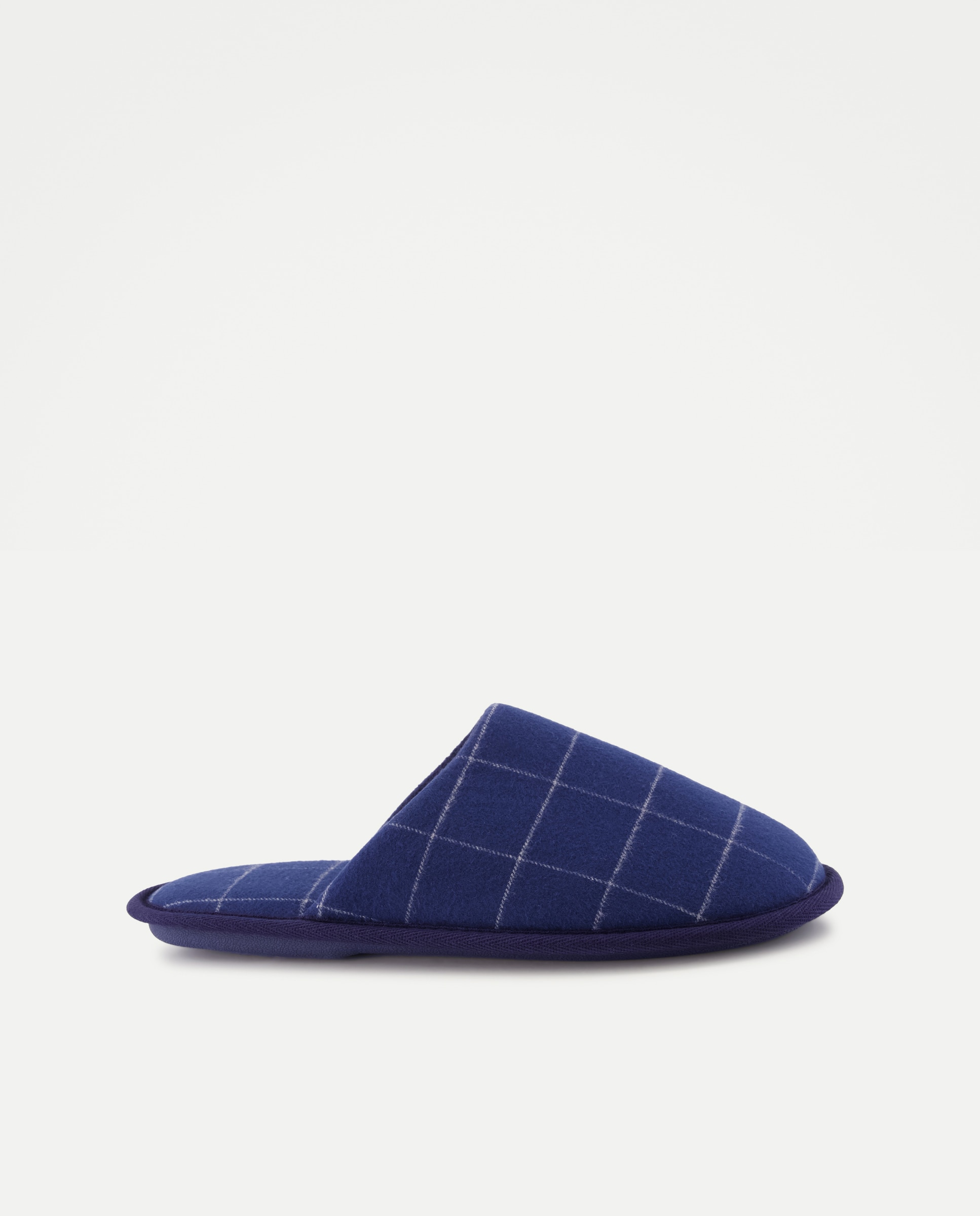 Imagen 0 de Zapatilla de hombre abierta de cuadros pijama con piso de goma