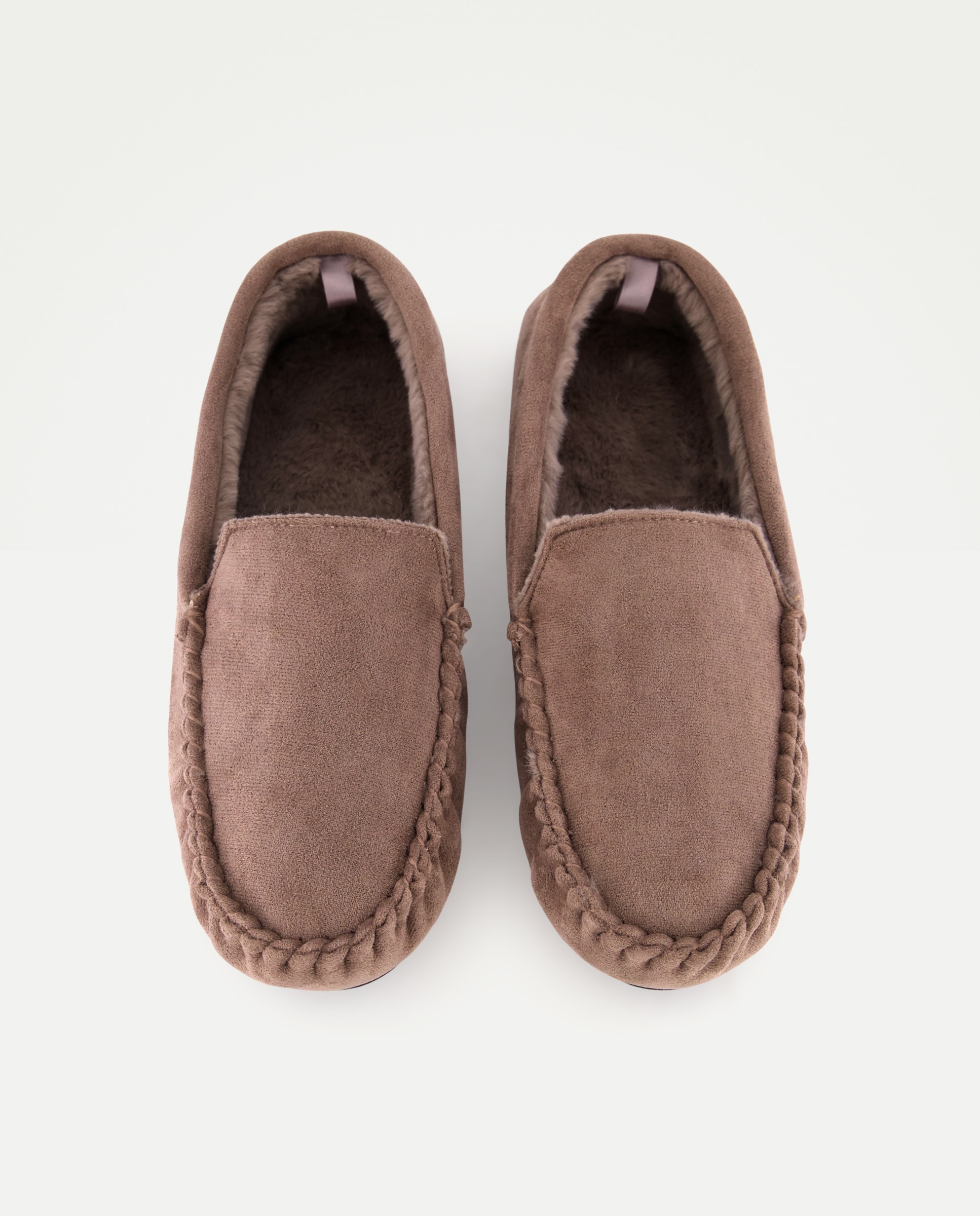 Zapatilla cerrada de micro con piso de goma de hombre 820 Gris medio-4