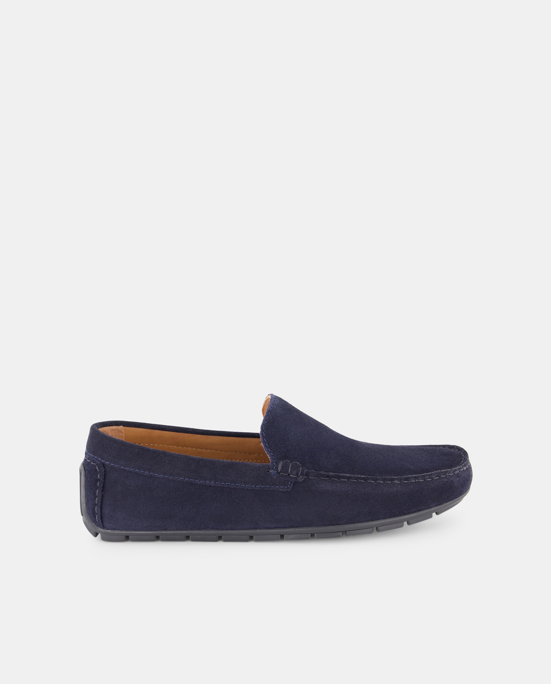 Imagen 0 de Mocasín de hombre de serraje con piso de goma