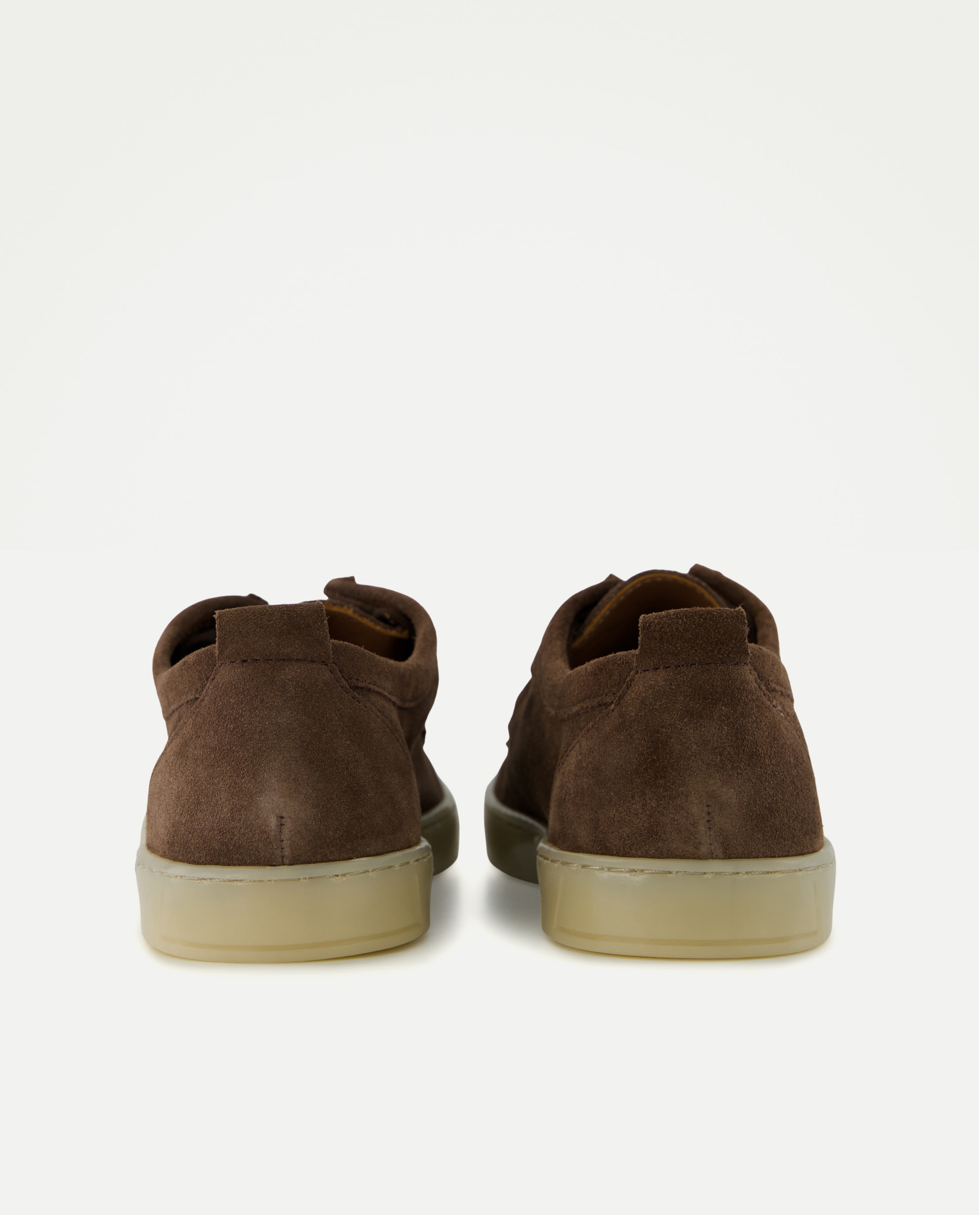 Zapato wallaby de hombre serraje con piso de goma Marrón-3