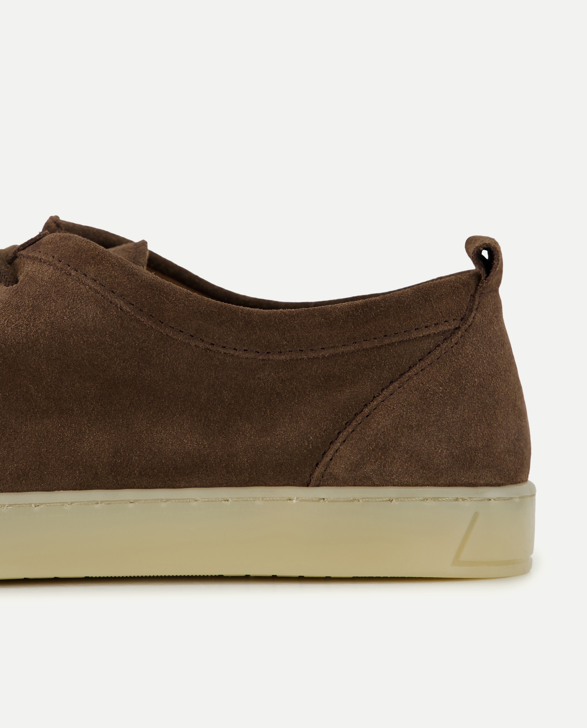 Zapato wallaby de hombre serraje con piso de goma Marrón-5