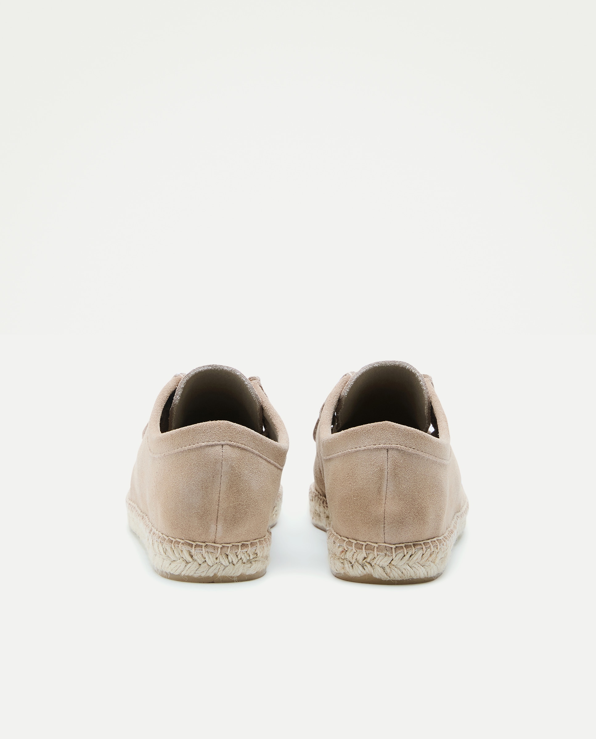 Wallaby cordones de hombre de serraje con piso de yute Tostado-3
