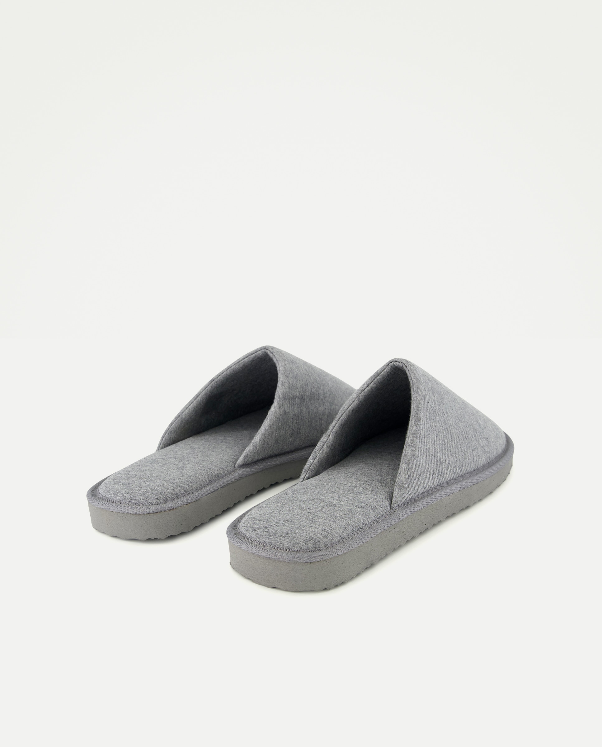 Zapatilla jersey de hombre con piso ligero Gris claro-3