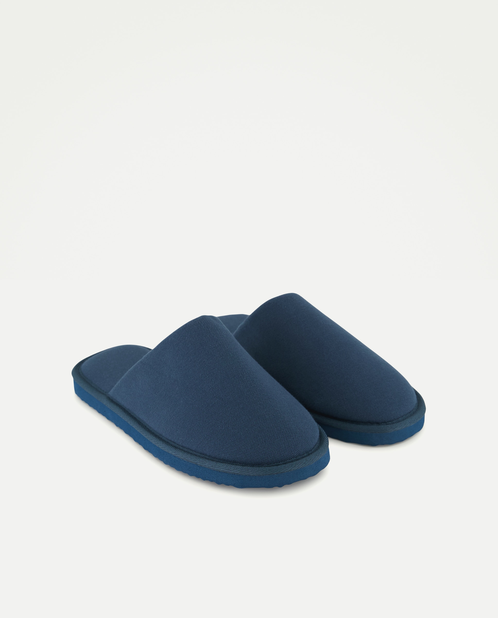 Chancla de baño de hombre con piso de goma Azul marino-2