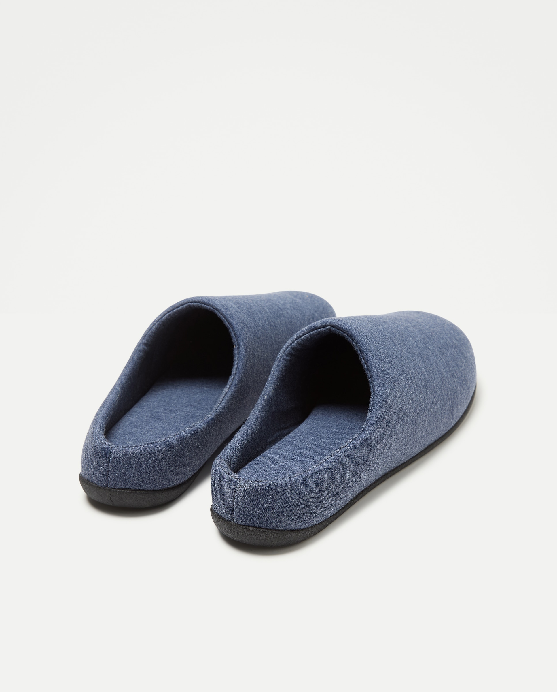 Zapatilla jersey con piso de goma Azul marino-3