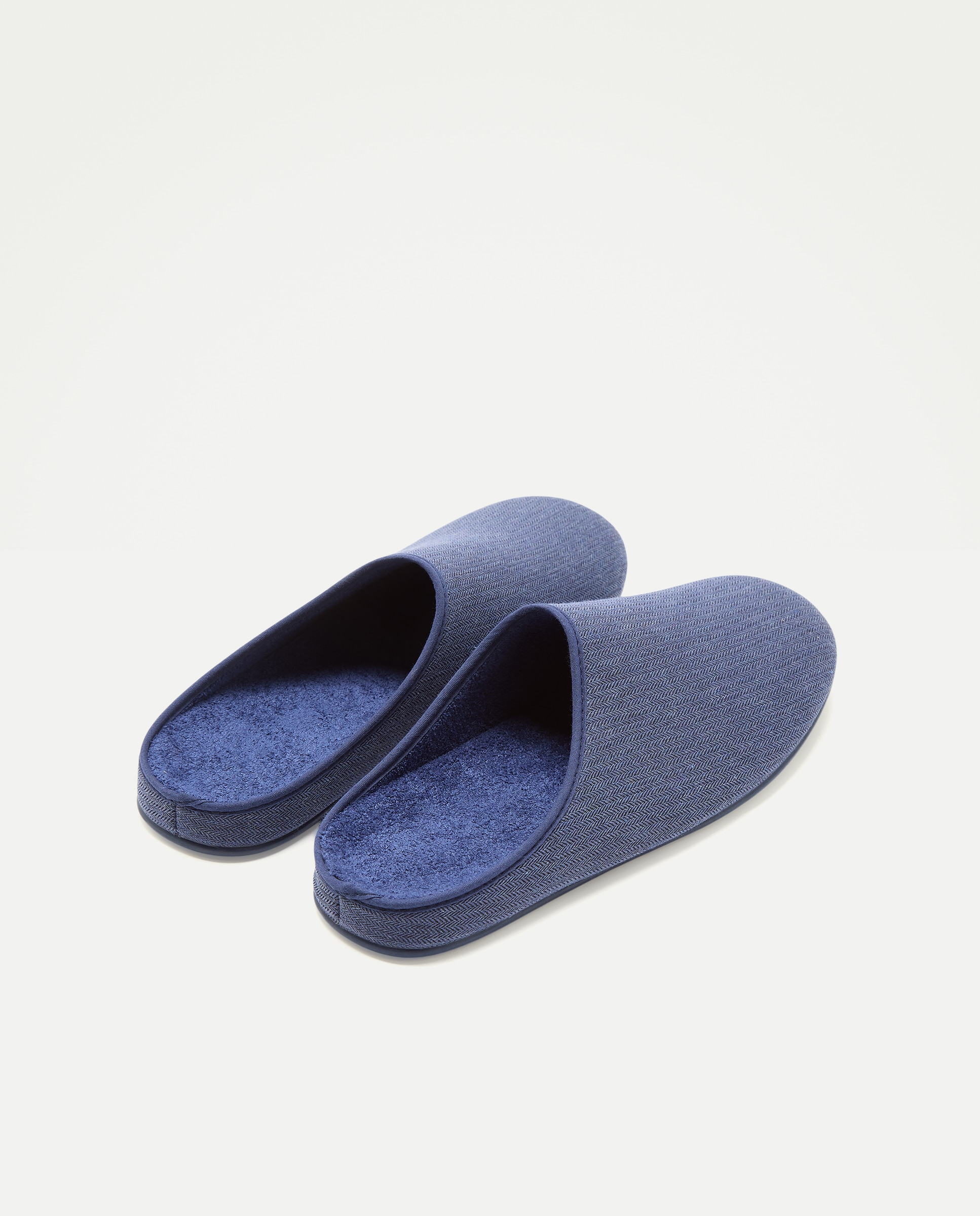 Zapatilla espiga con piso de goma Azul marino-3