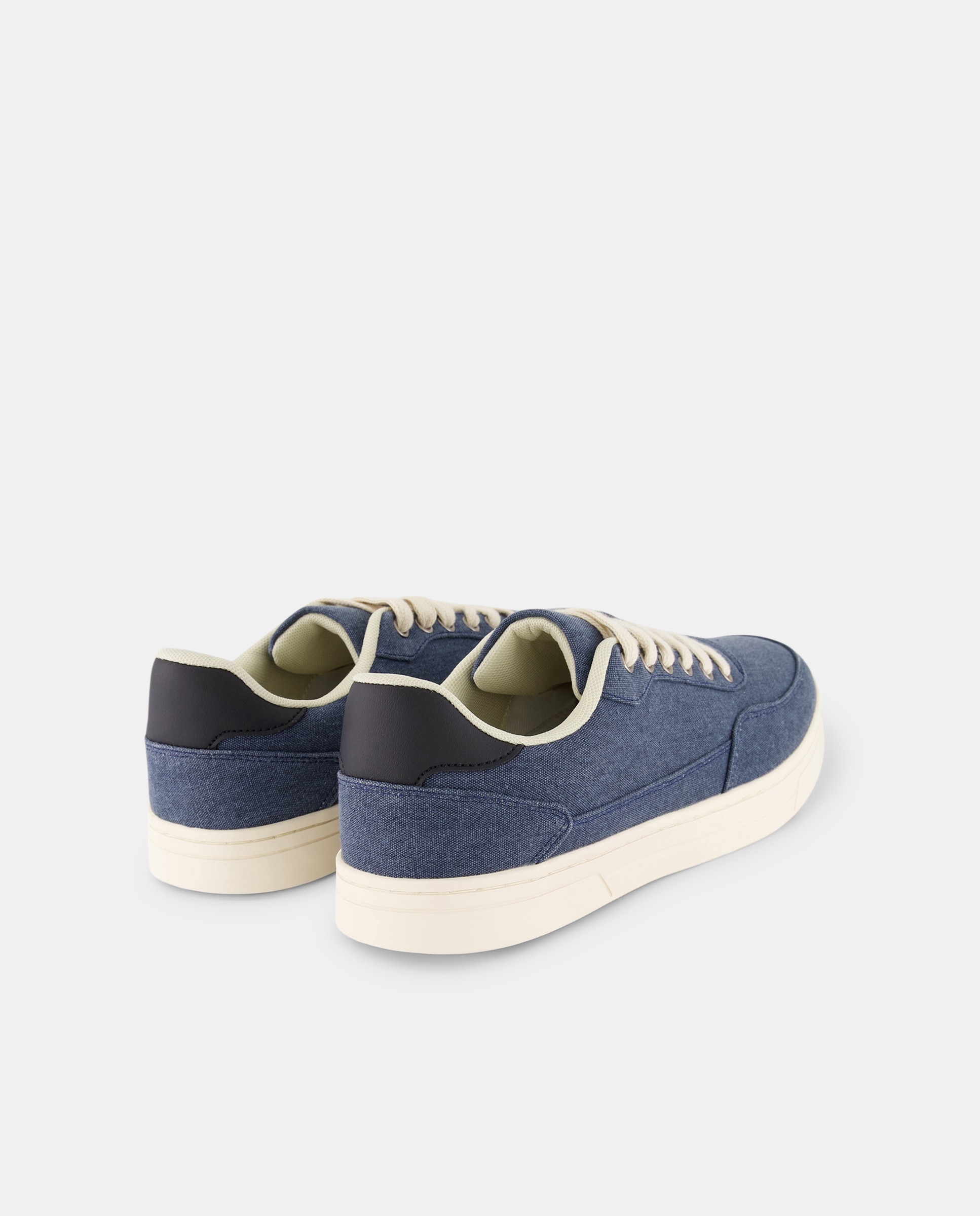 Deportivo lona lavada de hombre con piso de goma Azul oscuro-3